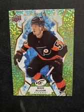 21-22 UD ICE Hockey Rookie Green Parallel 127 Wade Allison