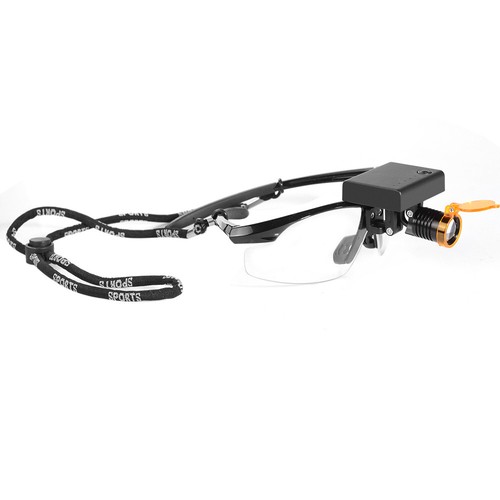 2 in 1 Dental Medical 3W LED Wireless Head Light with Filter & Glasses Black USA - Picture 5 of 18