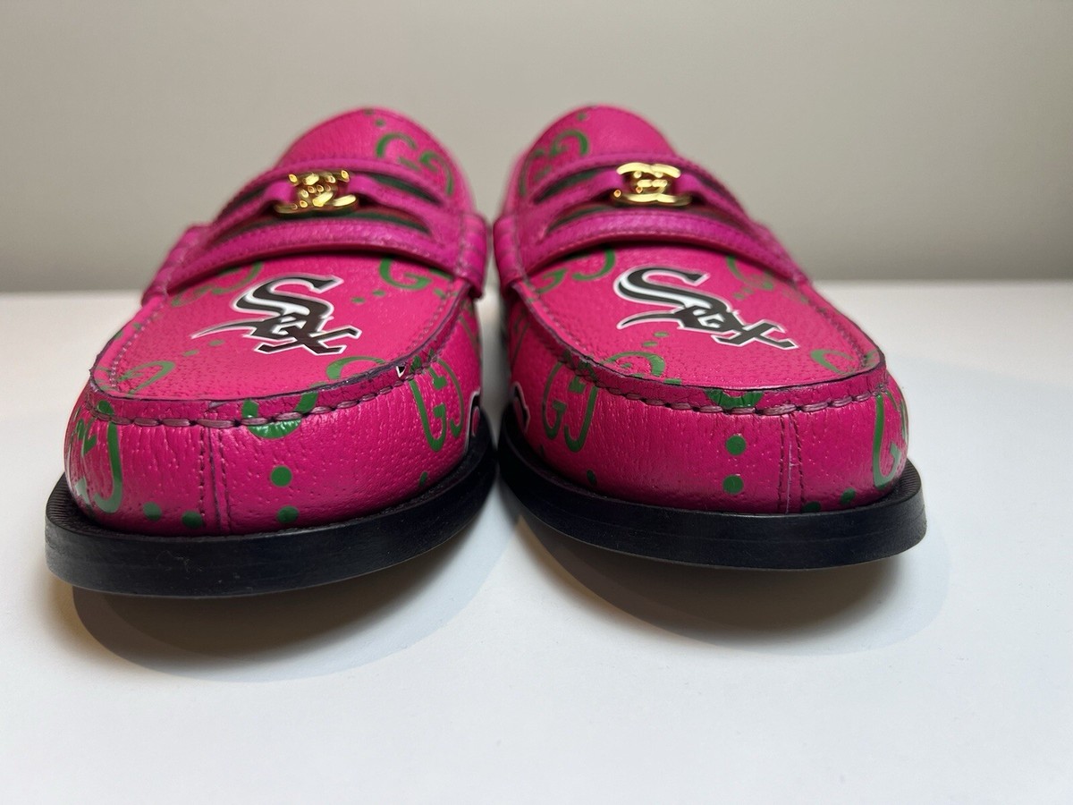 NIB Gucci x MLB Chicago White Sox GG Print Leather Size 8UK 8.5