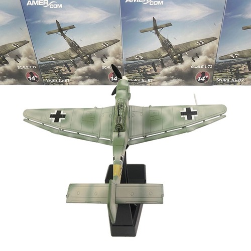 AMER German Luftwaffe Junkers Stuka Ju-87 Dive Bomber 1/72 Diecast Aircraf Model - Picture 3 of 5