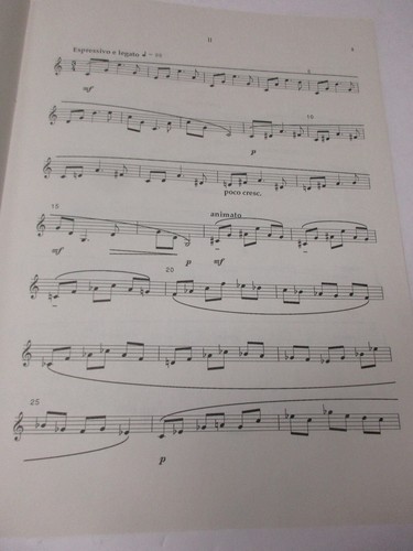Juego de Elegía Carl Della Peruti para Partitura Solo Trompeta Trigrama Música Inc 1988 - Imagen 3 de 3