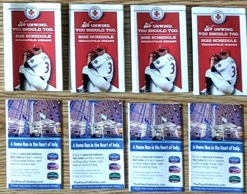 INDIANAPOLIS INDIANS HUGE LOT 153 POCKET SCHEDS- MOVING/RETIRING/DOWNSIZING SALE - Picture 9 of 11