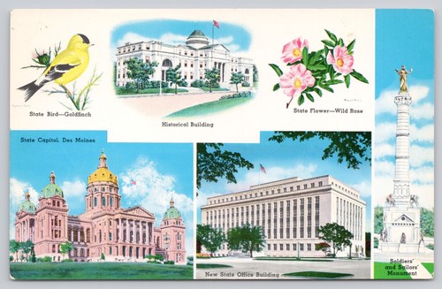 Postkarte Multi View Iowa - Bild 1 von 2