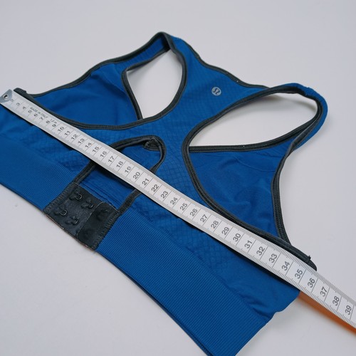 Lululemon Women Bra Blue Sport Bra Supported GYM Running Size CAN 4 AUS 8 - Picture 8 of 11