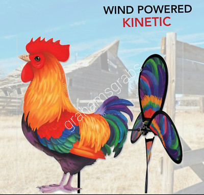 PREMIER DESIGNS KITES MORNING ROOSTER PETITE WIND SPINNER WHIRLIGIG PD24996