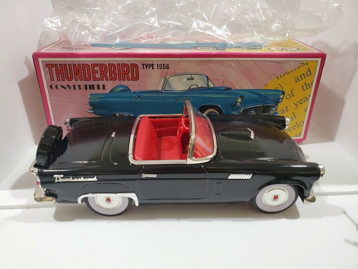 RARE 50'S Black Thunderbird Convertible Type 1956 Friction Japan