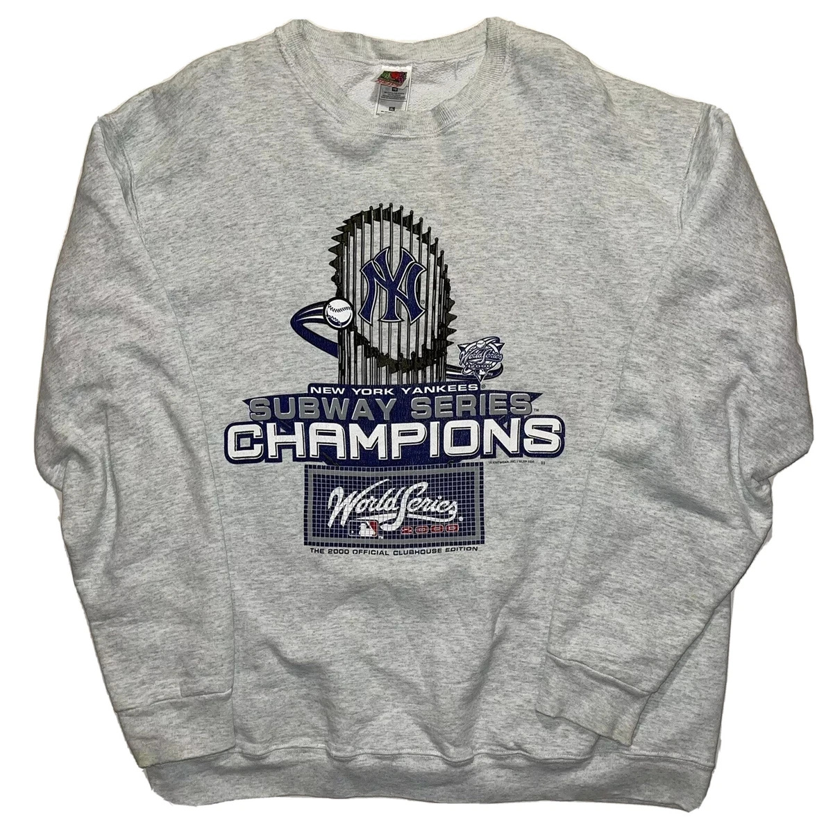 Vintage 2000 New York Yankees Subway Series World Series Champion Sweatshirt  XL | eBay