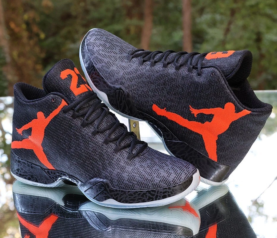 シューズ(男性用) AIR JORDAN 28.5 Nike Air Jordan 29 Team Orange 2014 Men's Size 13 Black Grey