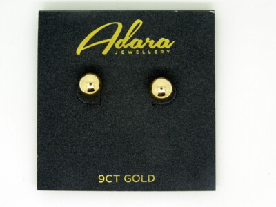 beautiful ADARA jewellery 9ct Yellow Gold bulb earrings