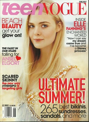 Teen Vogue Magazine June/July 2014 - Elle Fanning Cover, Ansel