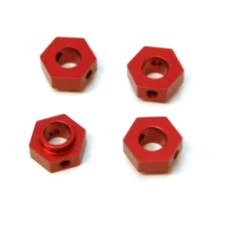 NEW STRC ST8356R Alum Hex Adapters (4 pcs) Traxxas 4Tec 2.0 Red FREE US SHIP
