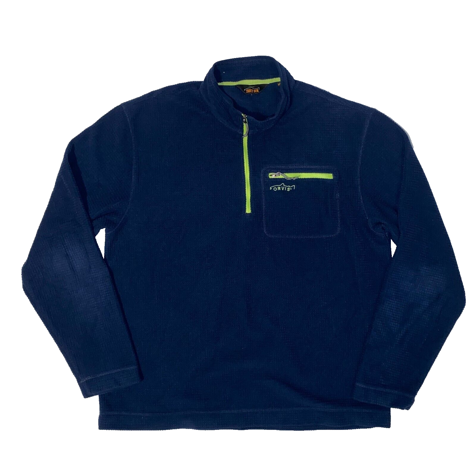 Orvis Trout Bum Fishing Quarter Zip Pullover Sweatshirt Jacket L eBay