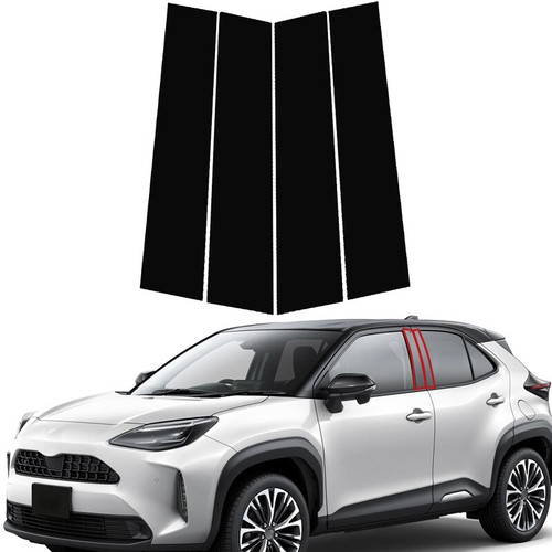 Für Toyota Yaris Cross XP210 20-2025 Tür Fenster Säulenpfosten Glänzend Schwarz - Picture 2 of 14