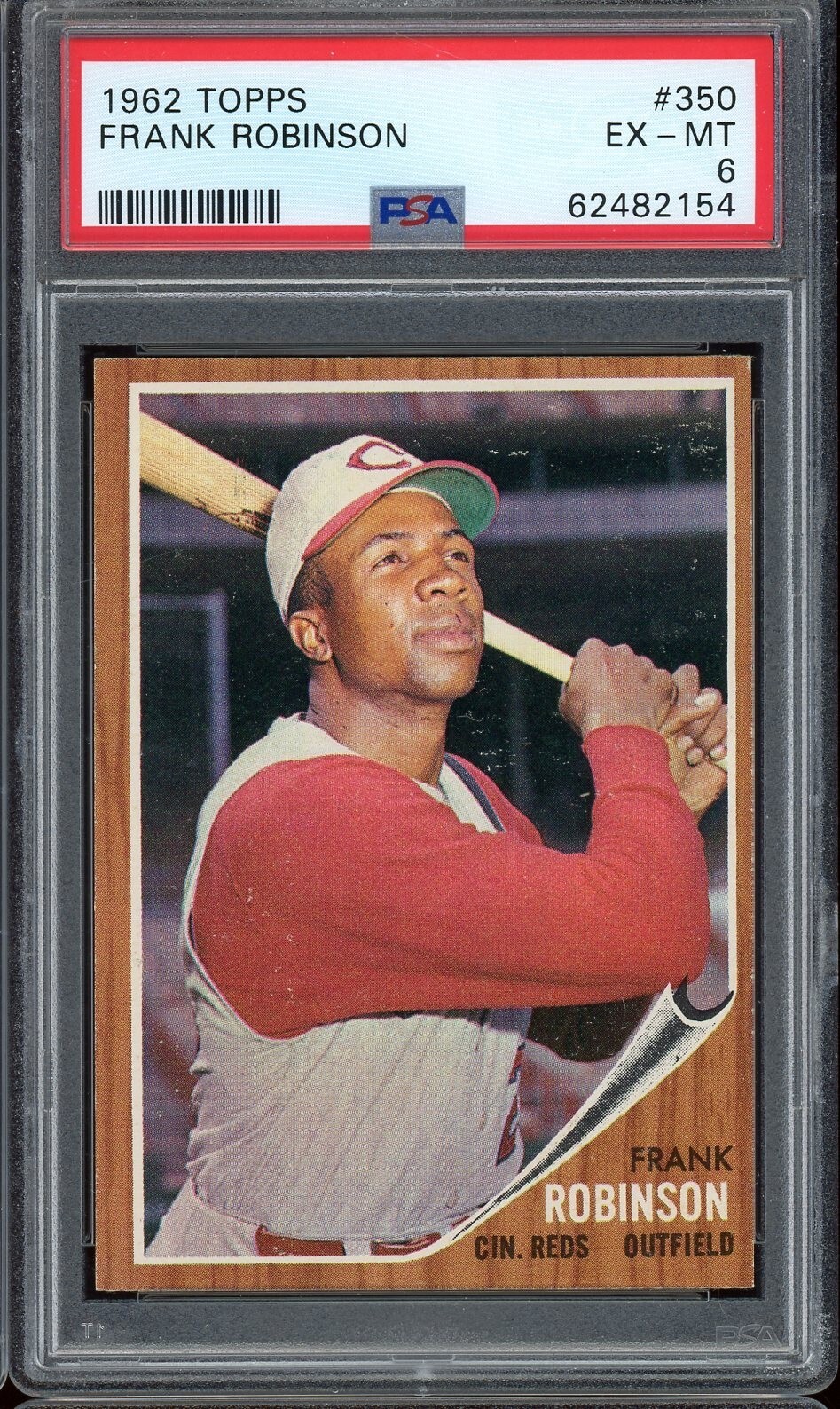 1962 Topps Baseball #350 Frank Robinson PSA 6