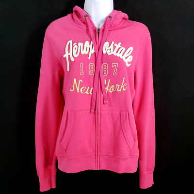 Aeropostale New York Eighty-Seven Hooded Sweatshirt Jacket L