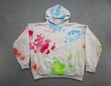 Los Angeles Apparel Tie Dye Be You Heavy Hoodie Sweatshirt SZ XL USA Made Grunge