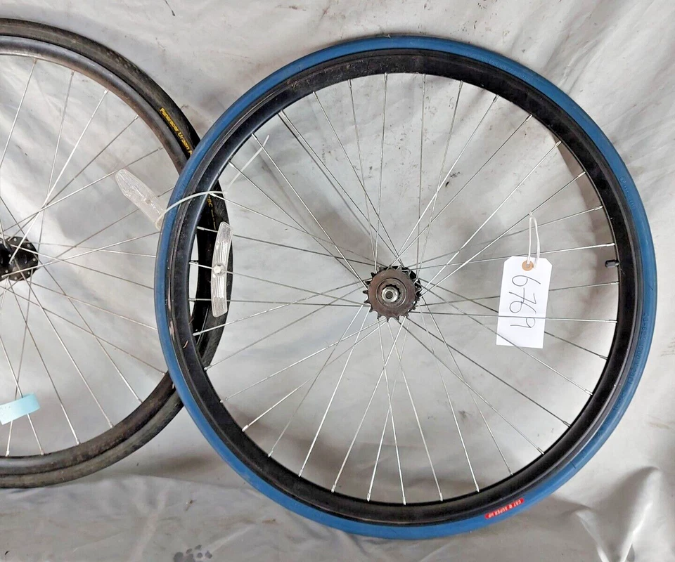 Juego de ruedas de bicicleta Alexrims Disc 700c Flip-Flop Fixie 135/100 32/36S SS QR envío EE. UU. Foto 3 de 4