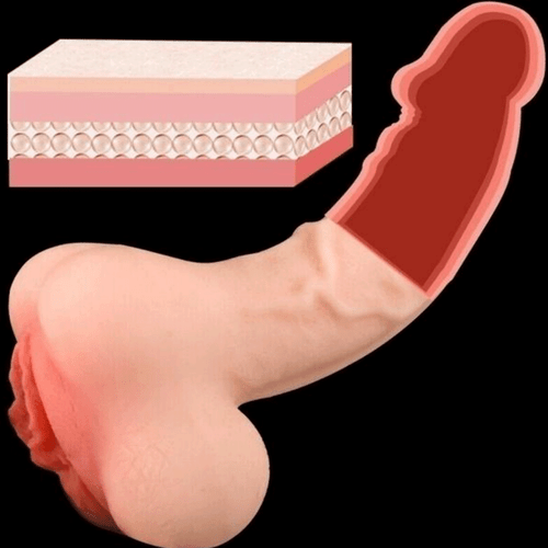 Penis SLEEVE Male Realistic Vagina Pocket Pussy Masturbator Sex Toys Men Adult - Picture 7 of 18
