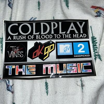 Cold Play A Rush Of Blood To The Head Sticker