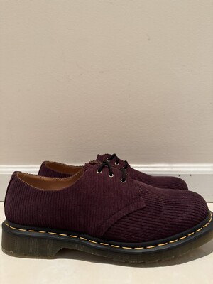 Dr Martens Oxford Duchess Corduroy Oxblood Burgundy Men s Size 10 New CK05