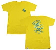 FOURSTAR Skateboard Shirt SMILE NOW YELLOW