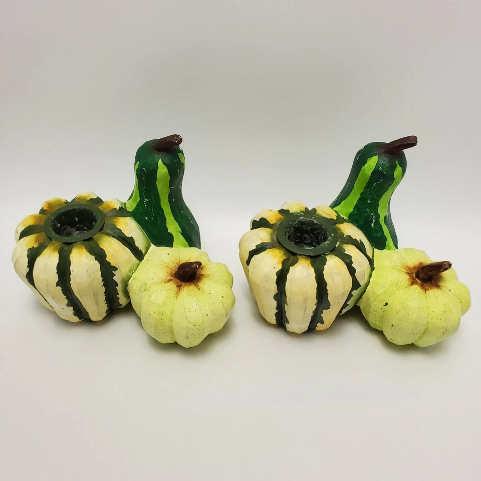 Candelabros realistas de otoño para calabaza y calabaza otoño acción de gracias decoración del hogar Foto 4 de 4