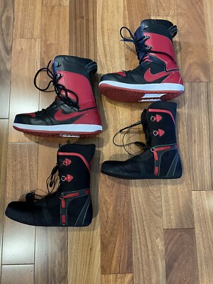 Nike SB 447125-004 Vapen Snowboard Boots Red Black White Size US12