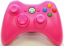 Official Microsoft Xbox 360 Wireless Controller in PINK game gaming cordless HOT