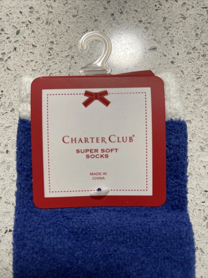 Lote de 2 - Calcetines Hanukkah para mujer - Talla 9-11 - Charter Club - Nuevos con etiquetas Foto 3 de 4