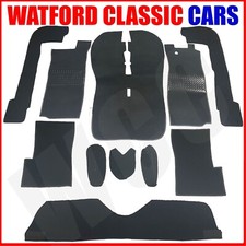 Triumph Stag Carpet set - Black with Black piping  Mk1 & mk2