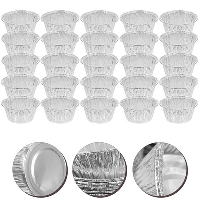  100 Pcs Muffin Pan Muffins Mini Cupcake Molds Disposable Egg Tarts