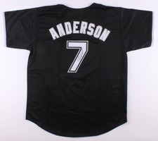 TIM ANDERSON AUTOGRAPHED CUSTOM JERSEY (CHICAGO WHITE SOX) - JSA COA!