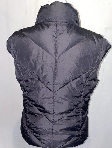 Puffer Vest halogen Large Black Down Filled Full Zip Sleeveless - Picture 4 of 8