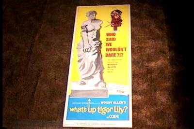 WHATS UP TIGER LILY 1966 ROLLED INSERT 14X36 MOVIE POSTER WOODY
