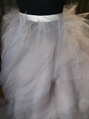 Sample Couture Runway Train Tulle Wedding Skirt And Crop Top Size 6-8 - Picture 5 of 15