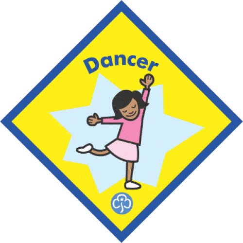 Girlguiding Brownie Dancer Badge - Obsolete - Picture 1 of 1