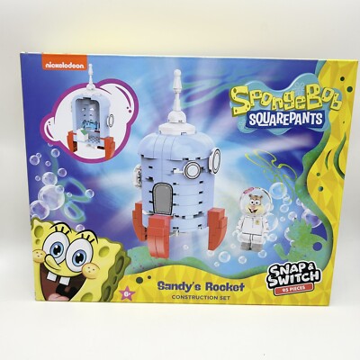 SpongeBob Squarepants Sandys Rocket Snap & Switch Construction Set - NEW SEALED