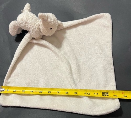Jellycat Bashful Lamb Cream Lovey Stuffed Animal Holding Security Blanket - Picture 7 of 9