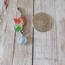 Disney Little Mermaid Ariel Clip On Bracelet Zipper Add On Charm