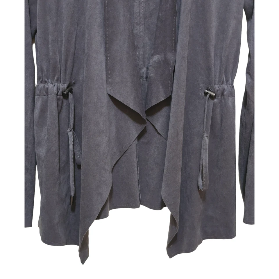 Chaqueta de gamuza sintética Kut From The Kloth Dianne en gris oscuro talla S Foto 3 de 4