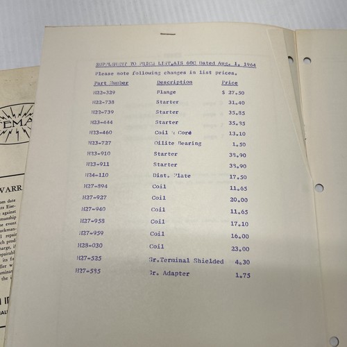 Two Eisemann Magneto Manuals Parts List. See Pics. - Picture 11 of 14