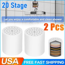 2-Pack 20-Stage Shower Filter Replacement Cartridge,Shower Filter for Hard Water