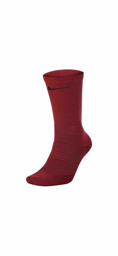 2 Nike Vapor Dri-Fit Football Crew Sock Burgundy SX5698-677 YTH 3Y-5Y WMN 4-6 - Picture 3 of 4