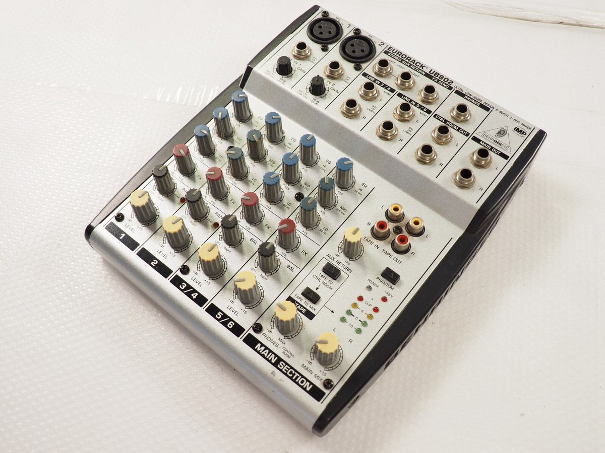 美品/BEHRINGER EURORACK UB802 ミキサー Behringer Eurorack UB802 Ultra-Low Noise 8-Input 2 No power supply