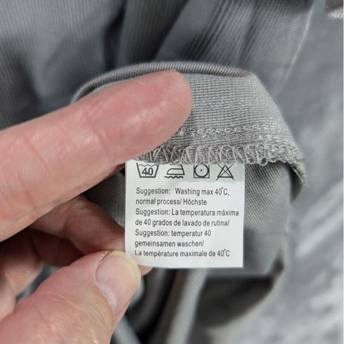Coofandy Shirt Mens Extra Large Button Up Gray Soft Cotton Ribbed Cuban Bowling - Picture 6 of 8