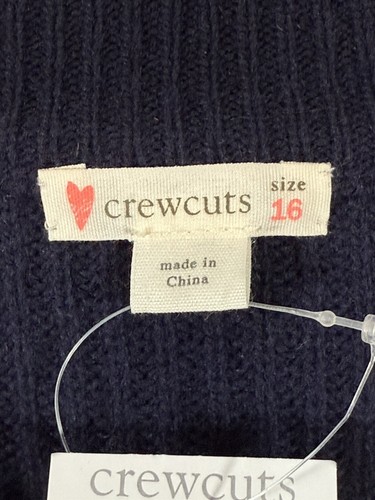 NWT Crewcuts Faux Fur Blue Button Up Sweater Size 16 - Picture 5 of 7