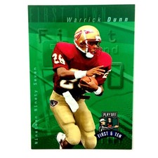 Warrick Dunn 1997 Playoff First & Ten Rookie Card #31 NFL Buccaneers Falcons. rookie card picture