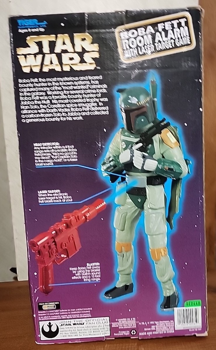 スターウォーズ　JangoFett 　ルームアラーム　　自宅保管品　アメリカ 1998 Tiger Electronics Star Wars Boba Fett Room Alarm w