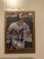 Baltimore Orioles DAVID LOUGH Signed Gold Topps Card