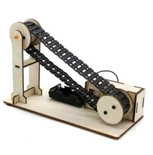 DIY Wood Transmission Conveyor Belt Technology Making Science Experiment